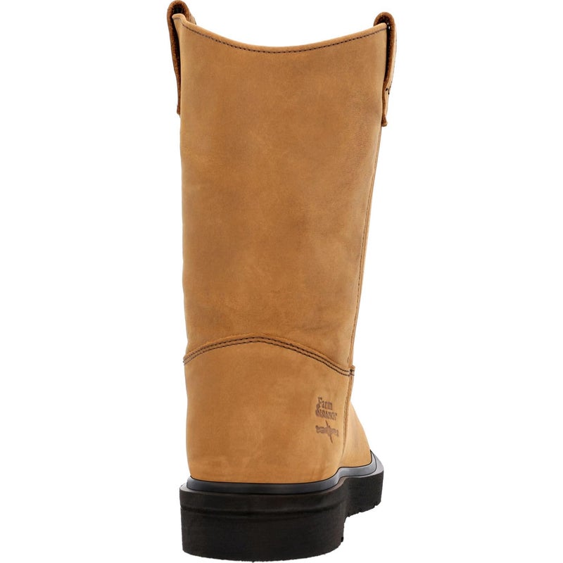 Georgia Boot Farm and Ranch Pull On Work Boot, Mississippi Tan, Size 11(M) - Image 4